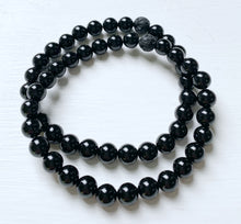 Load image into Gallery viewer, Men&#39;s Black Onyx Bracelet with Black Lava Stone
