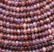 Load image into Gallery viewer, 18&quot; Chatoyant Lepidolite Necklace with 14K Gold-Filled Enhancer Clasp
